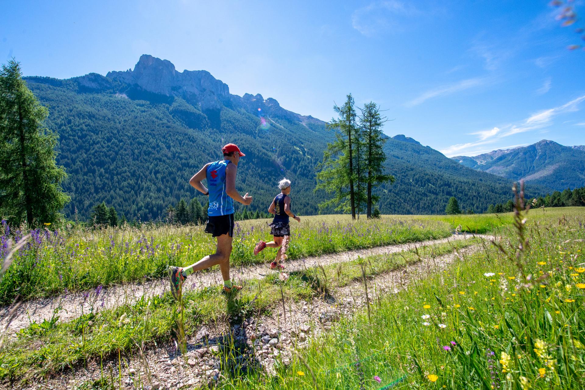 Mountain running in Val di Fassa 