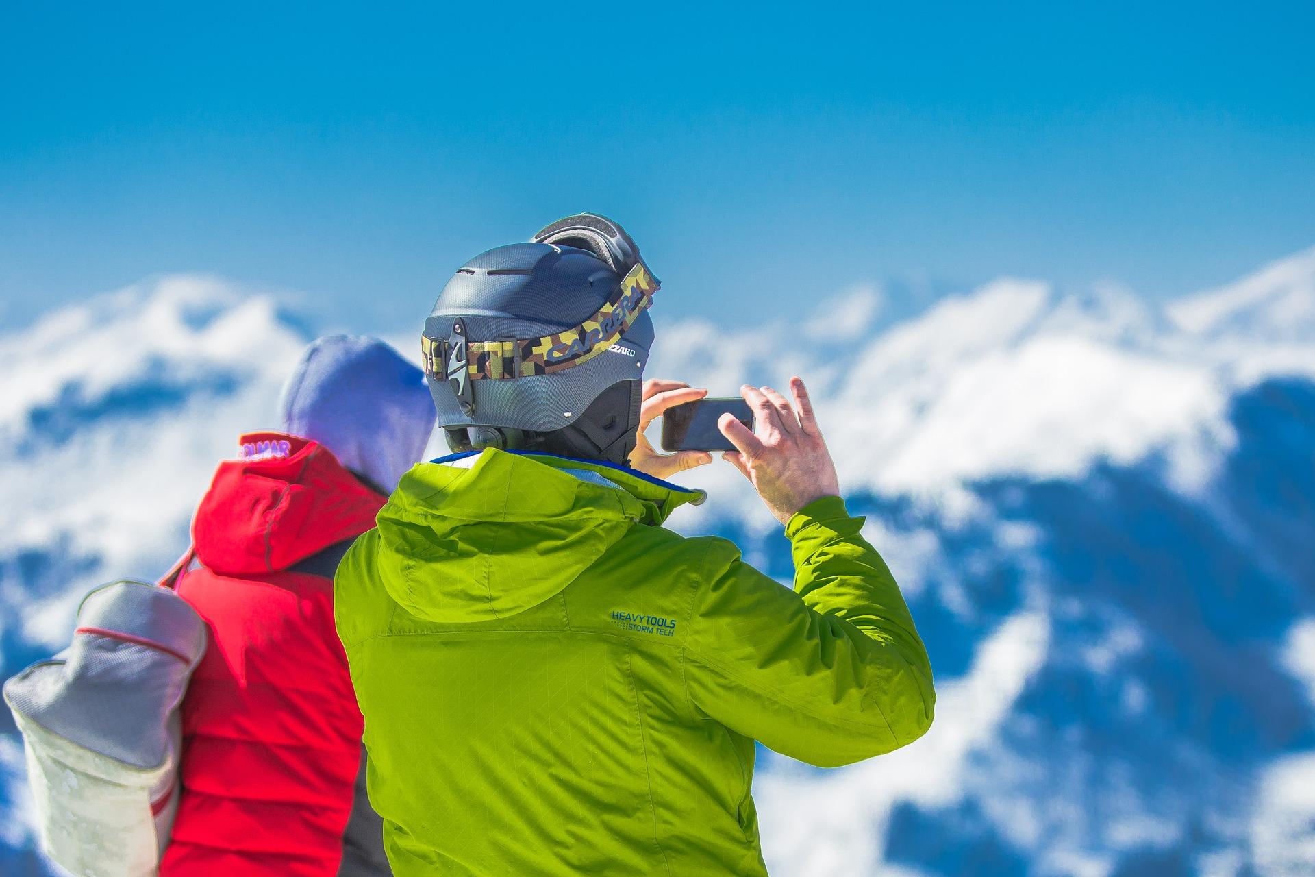 Winterwanderungen in der Nähe der Skipisten