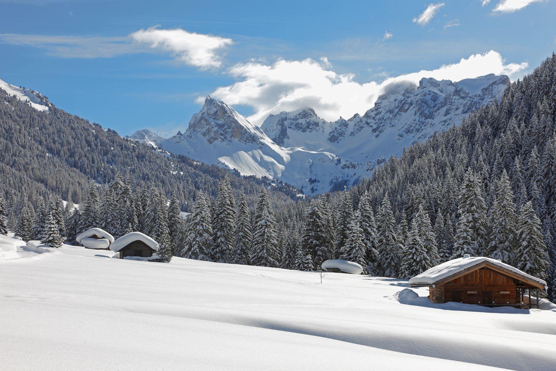 Winter walk in Val San Nicolo